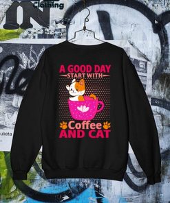 A good day start with Coffee and Cat I love Cat s Sweater