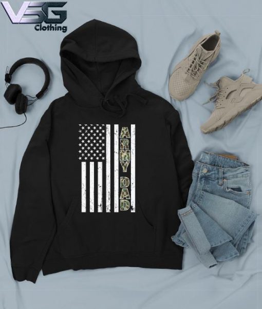 American Flag Army Dad Veteran Father's Day T-s Hoodie