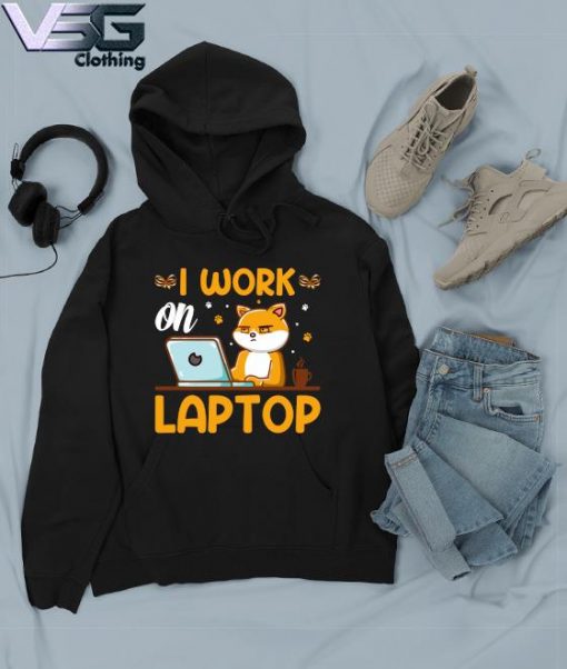 Cat I Work on Laptop s Hoodie