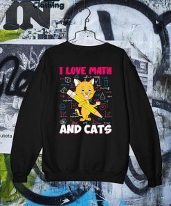 Cute Cat I love Math and Cats s Sweater