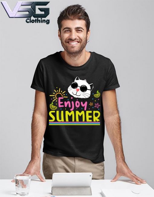 Enjoy Summer cute Cat shirt
