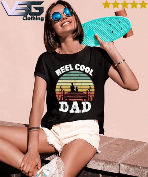 Fishing Reel Cool Dad Vintage Father's Day T-s Women's T-Shirts