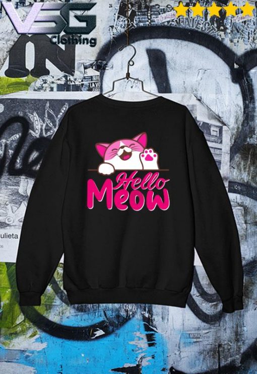Funny Cat Hello Meow s Sweater