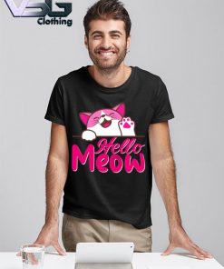 Funny Cat Hello Meow shirt