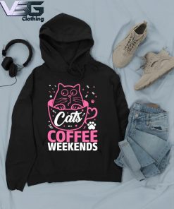 Funny Cats Coffee Weekends s Hoodie