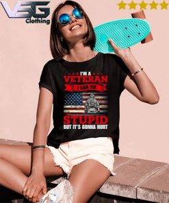I'm A Veteran I can Fix Stupid but it's Gonna hurt America flag 2021 s Women's T-Shirts