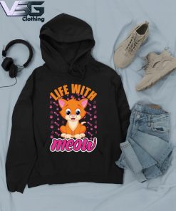 Life with Meow cute Cats s Hoodie
