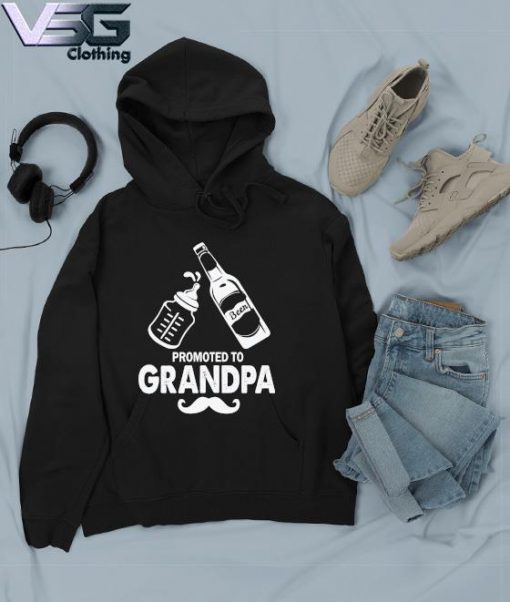 Nursing Bottle And Beer Promoted To Grandpa Father's Day T-s Hoodie