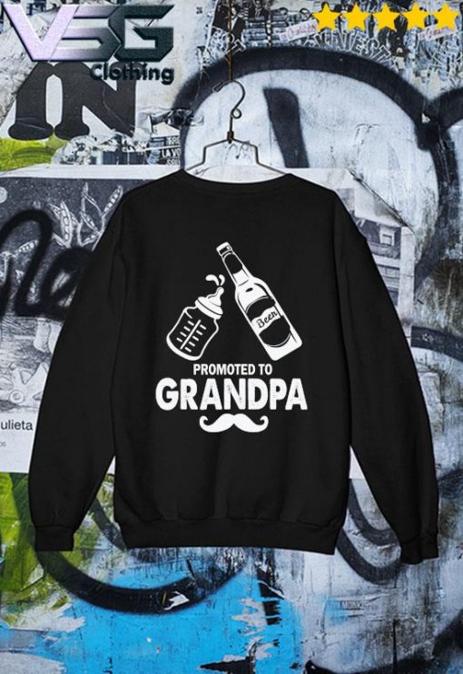 Nursing Bottle And Beer Promoted To Grandpa Father's Day T-s Sweater