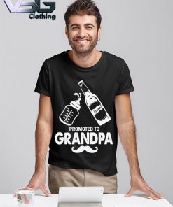 Nursing Bottle And Beer Promoted To Grandpa Father's Day T-shirt