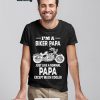 Official Motorcycles I'm A Biker Papa Just Like A Normal Pap Except Much Cooler Father's Day T-shirt