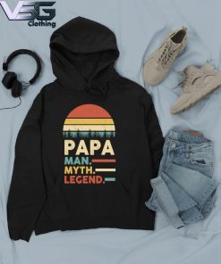 Official Papa Man Myth Legend Vintage Father's Day T-s Hoodie
