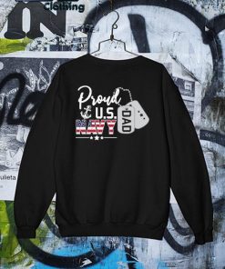 Proud US Navy Dad American Flag Father's Day T-s Sweater