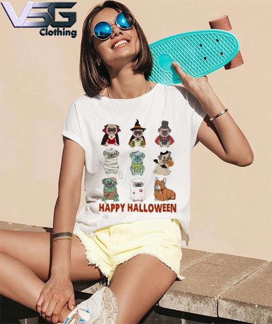 pug halloween shirt