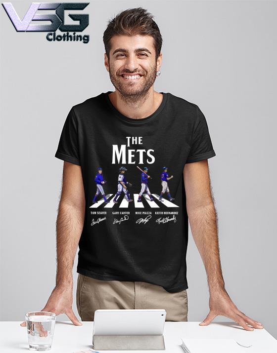 The New York Mets Tom Seaver Gary Carter Mike Piazza Keith Hernandez  Signature Abbey Road Shirt,Sweater, Hoodie, And Long Sleeved, Ladies, Tank  Top