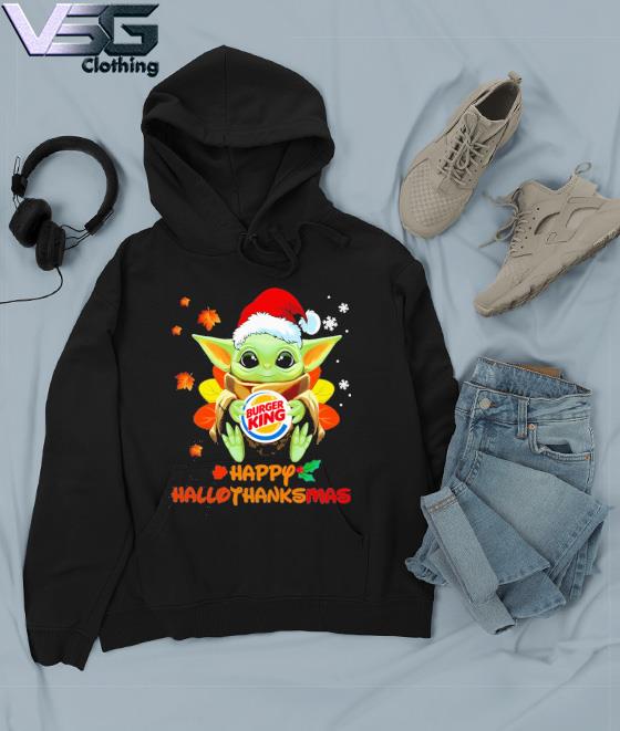 Baby Yoda hug Burger King shirt