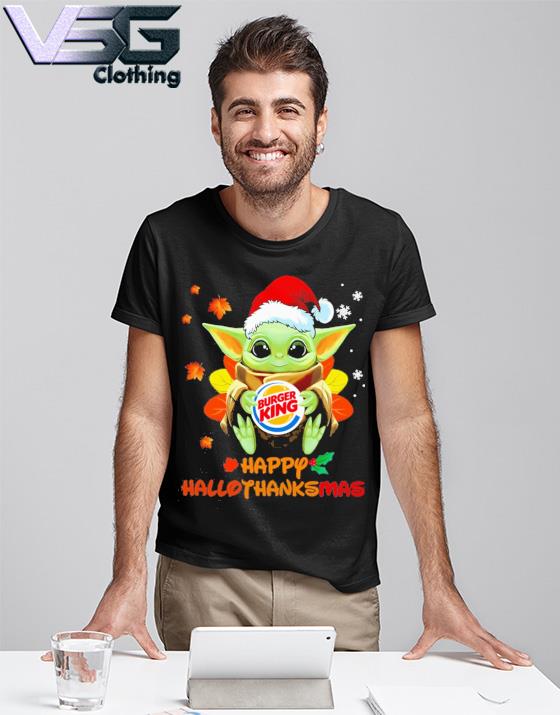 Baby Yoda hug Burger King shirt