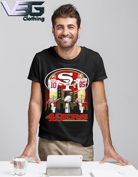 George Kittle Shirtless Jimmy Garoppolo signature shirt, hoodie, sweater,  long sleeve and tank top