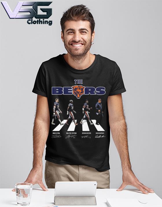 Official The Bears Mike Ditka Walter Payton abbey road signatures shirt,  hoodie, sweater, long sleeve and tank top