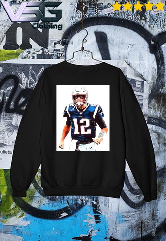 Official Tom Brady New England Watercolor Strokes Pixel Art T-shirt,  hoodie, sweater, long sleeve and tank top