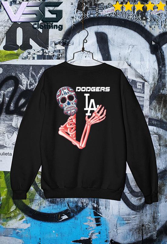 Sugar Skull Skeleton Los Angeles Dodgers Shirt, hoodie, sweater, long  sleeve and tank top