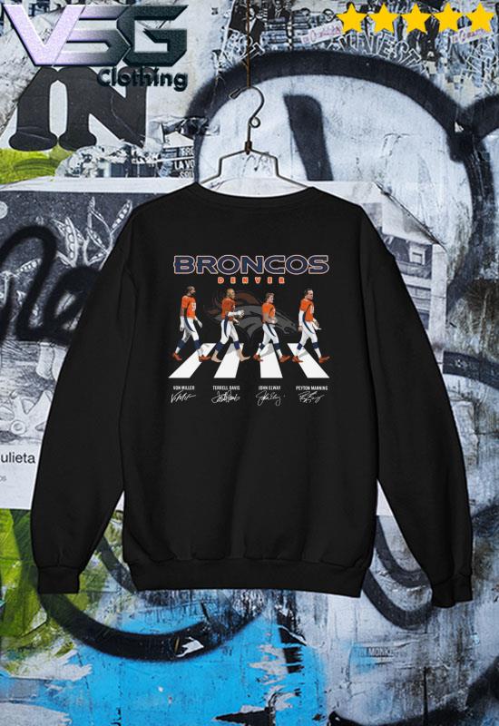 Denver Broncos Player Abbey Road signatures t-shirt, hoodie