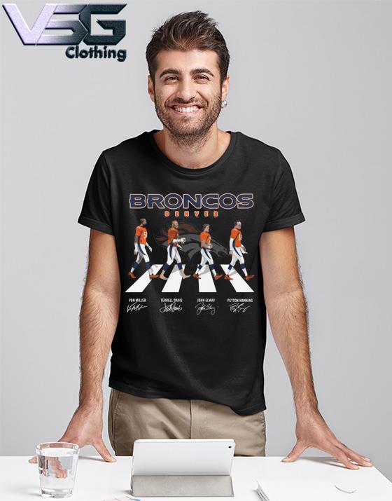 Denver Broncos Player Abbey Road signatures t-shirt, hoodie