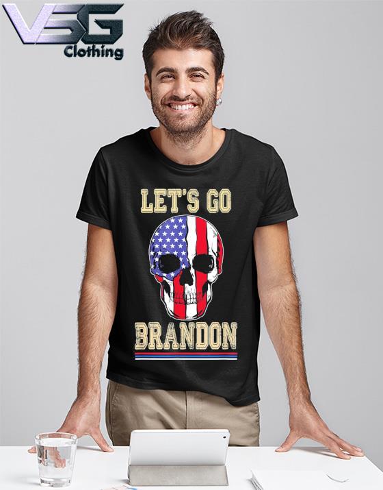 21 Let S Go Brandon Skull American Flag Skull Usa Retro T Shirt Hoodie Sweater Long Sleeve And Tank Top