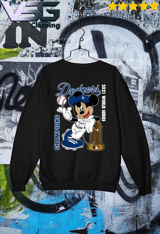 2021 Mickey Mouse Los Angeles Dodgers 2021 World Series Champions