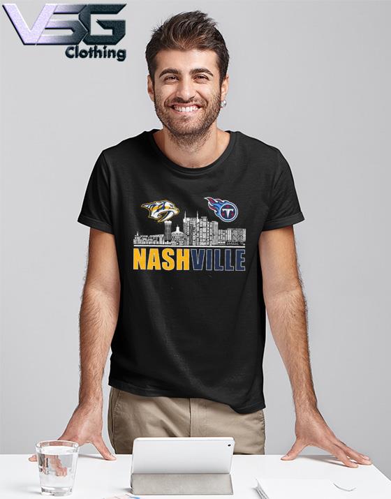 Nashville city Nashville Predators and Tennessee Titans shirt