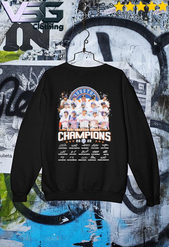 Official Houston Astros 2021 American League Champions Signatures Shirt,  hoodie, sweater, long sleeve and tank top
