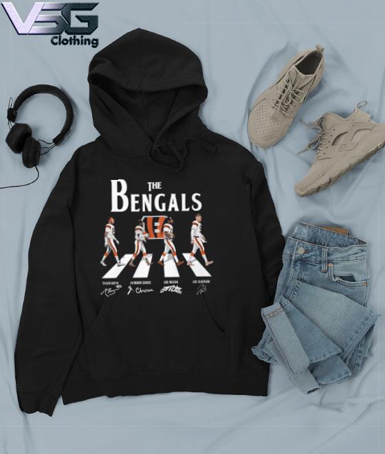 The Bengals Tyler Boyd Ja'marr Chase Joe Mixon And Joe Burrow Abbey Road  Signatures Shirt, hoodie, sweater, long sleeve and tank top