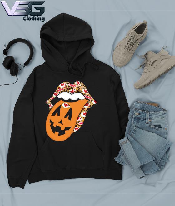 The Rolling Stones Kansas City Chiefs Pumpkin Leopard Halloween Shirt,  hoodie, sweater, long sleeve and tank top