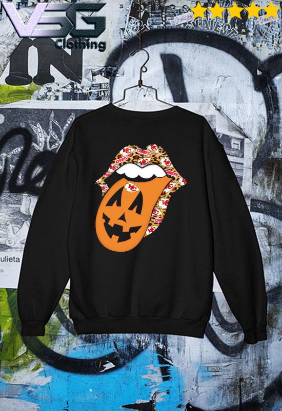 The Rolling Stones Kansas City Chiefs Pumpkin Leopard Halloween Shirt,  hoodie, sweater, long sleeve and tank top