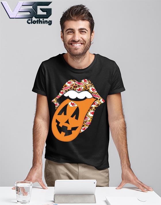 The Rolling Stones Kansas City Chiefs Pumpkin Leopard Halloween Shirt,  hoodie, sweater, long sleeve and tank top