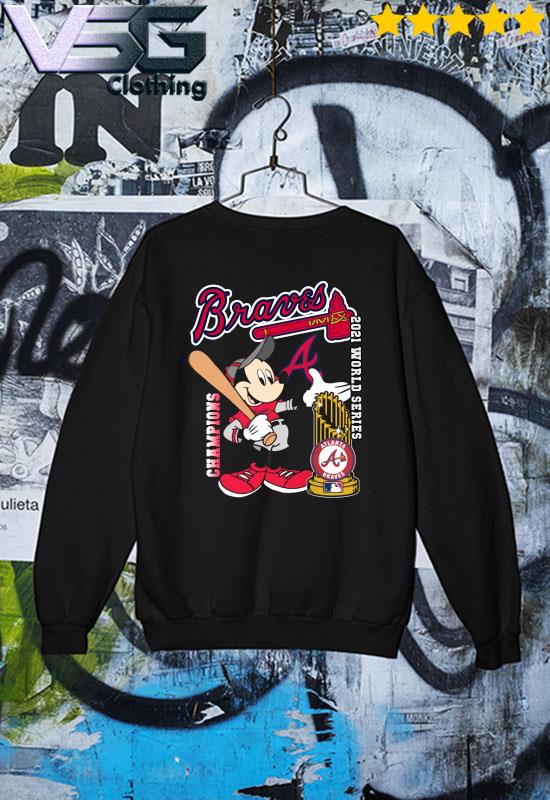 Personalized Mickey Mouse Atlanta Braves World Series Champions 2021  Baseball Jersey - LIMITED EDITION