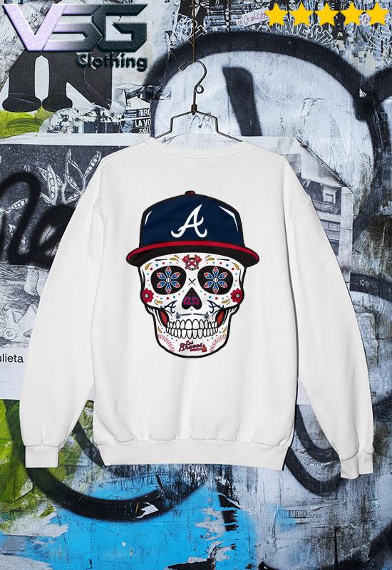Atlanta braves sugar skull collection shirt, hoodie, sweater, long sleeve  and tank top
