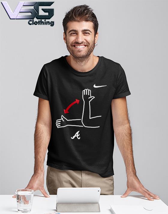 Premium Atlanta Braves Nike Navy MLB Chop Local Phrase T-Shirt