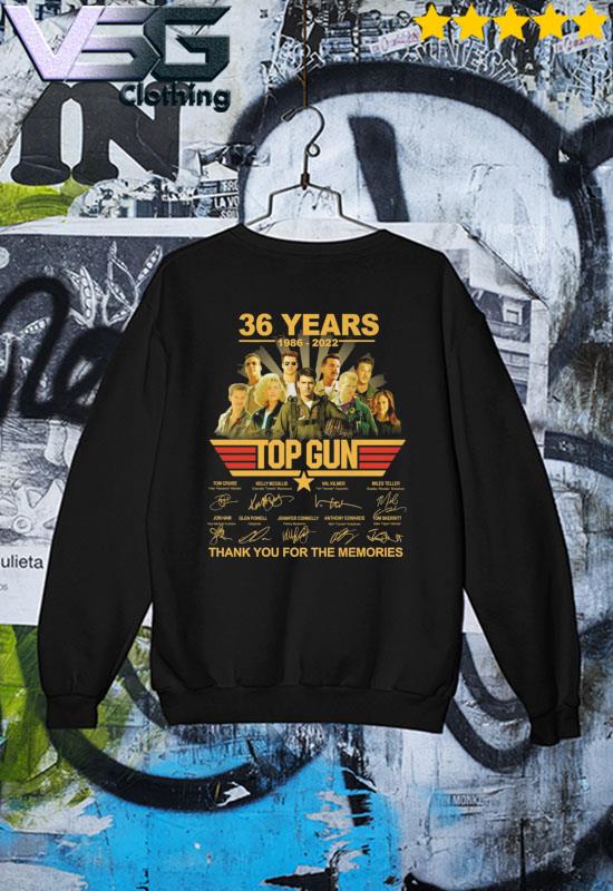 Top Gun 2 1986 2022 36 Years Thank You For The Memories Signature