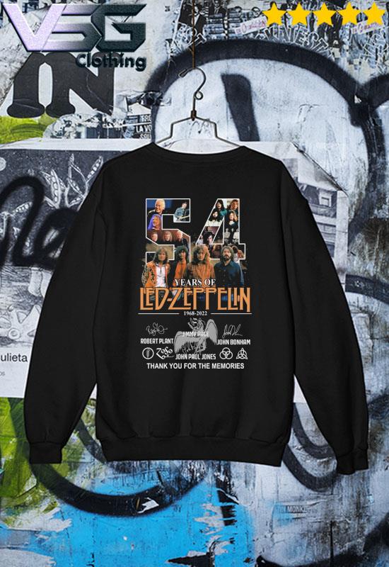 LED Zeppelin Est.1968 Retro Stil JIMMY Seite Robert Plant Rot T-Shirt