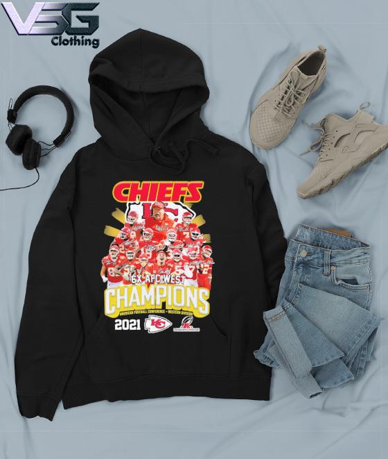 Chiefs Team 6X AFC West Champions 2021 AFC Western Division