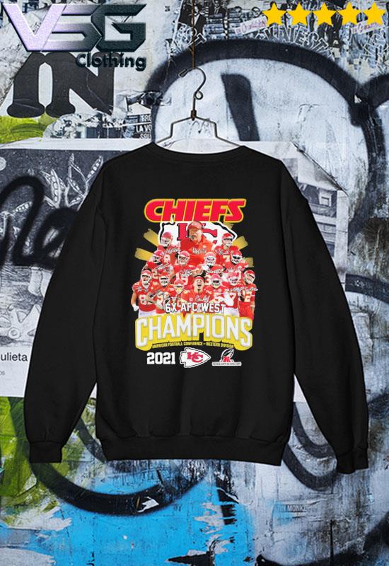 Chiefs Team 6X AFC West Champions 2021 AFC Western Division Championship  Signatures shirt - Kingteeshop