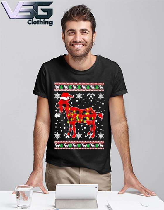 christmas goat sweater