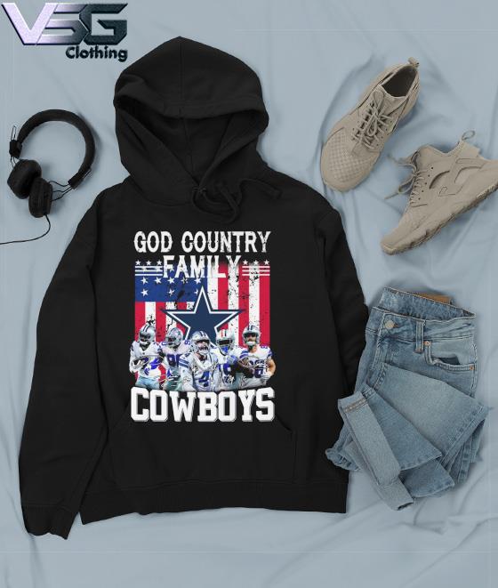 God family country Dallas Cowboys signatures American flag shirt, hoodie,  sweater, long sleeve and tank top