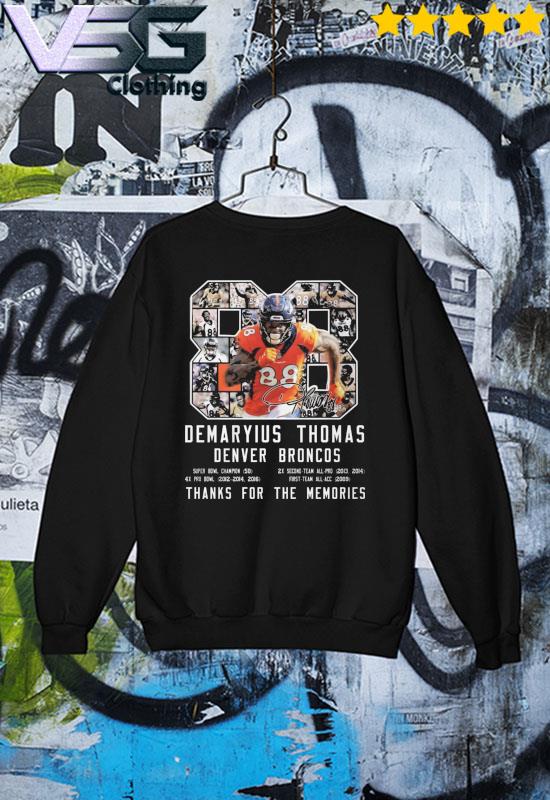 Demaryius Thomas Denver Broncos Thank You For The Memories Shirt