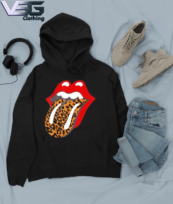 Rolling stones best sale leopard tongue hoodie