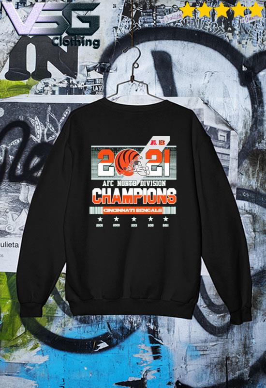 Awesome AFC North Champions 2021 Cincinnati Bengals T-Shirt, hoodie,  sweater, long sleeve and tank top