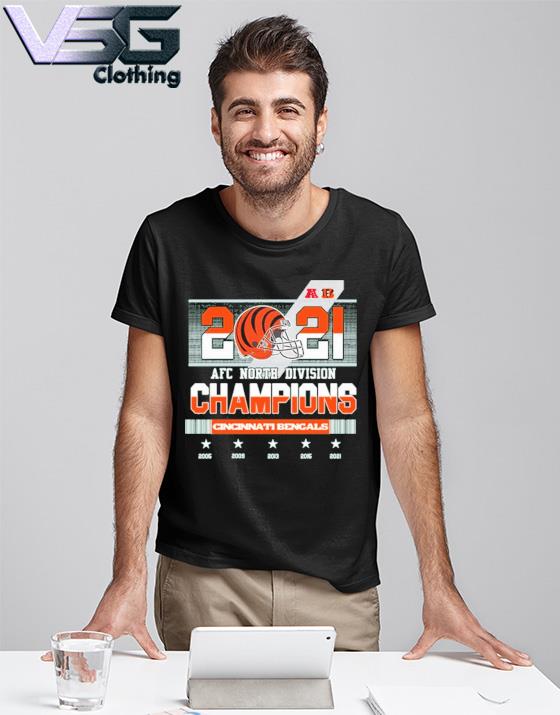 Cincinnati Bengals AFC North Division Champions 2005-2021 Shirt, hoodie,  sweater, long sleeve and tank top