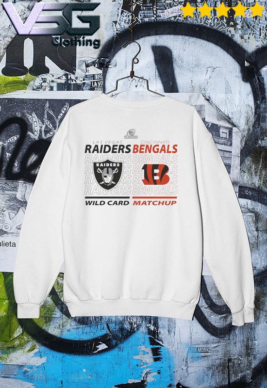 Cincinnati Bengals Vs Las Vegas Raiders 2022 NFL Wild Card Matchup shirt,  hoodie, sweater, long sleeve and tank top