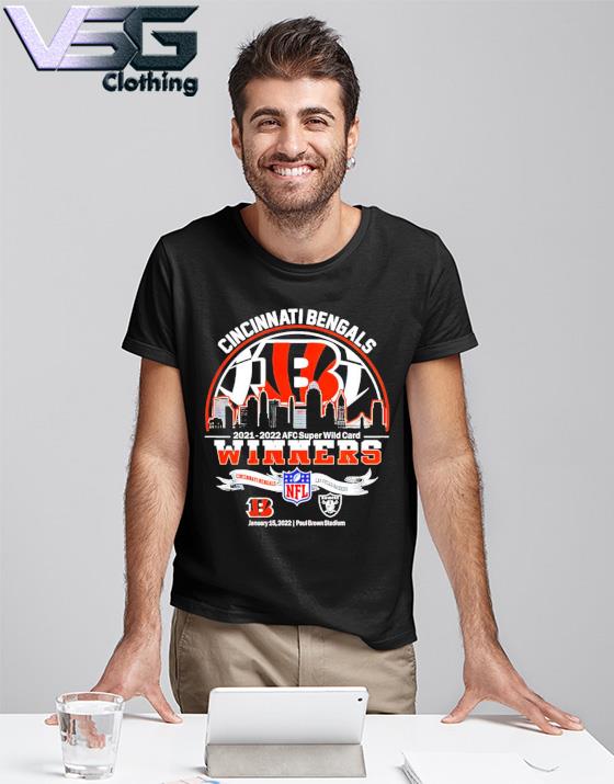 Bengals Cincinaati 2021-2022 AFC Wild Card Winners Bengals vs Raiders shirt,  hoodie, sweater, long sleeve and tank top